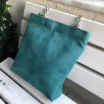 Side face of waterproof green big fabric bag