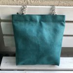 Front of waterproof green big fabric bag